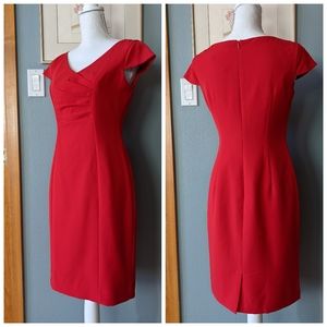 Ellen Tracy Red Career Dress